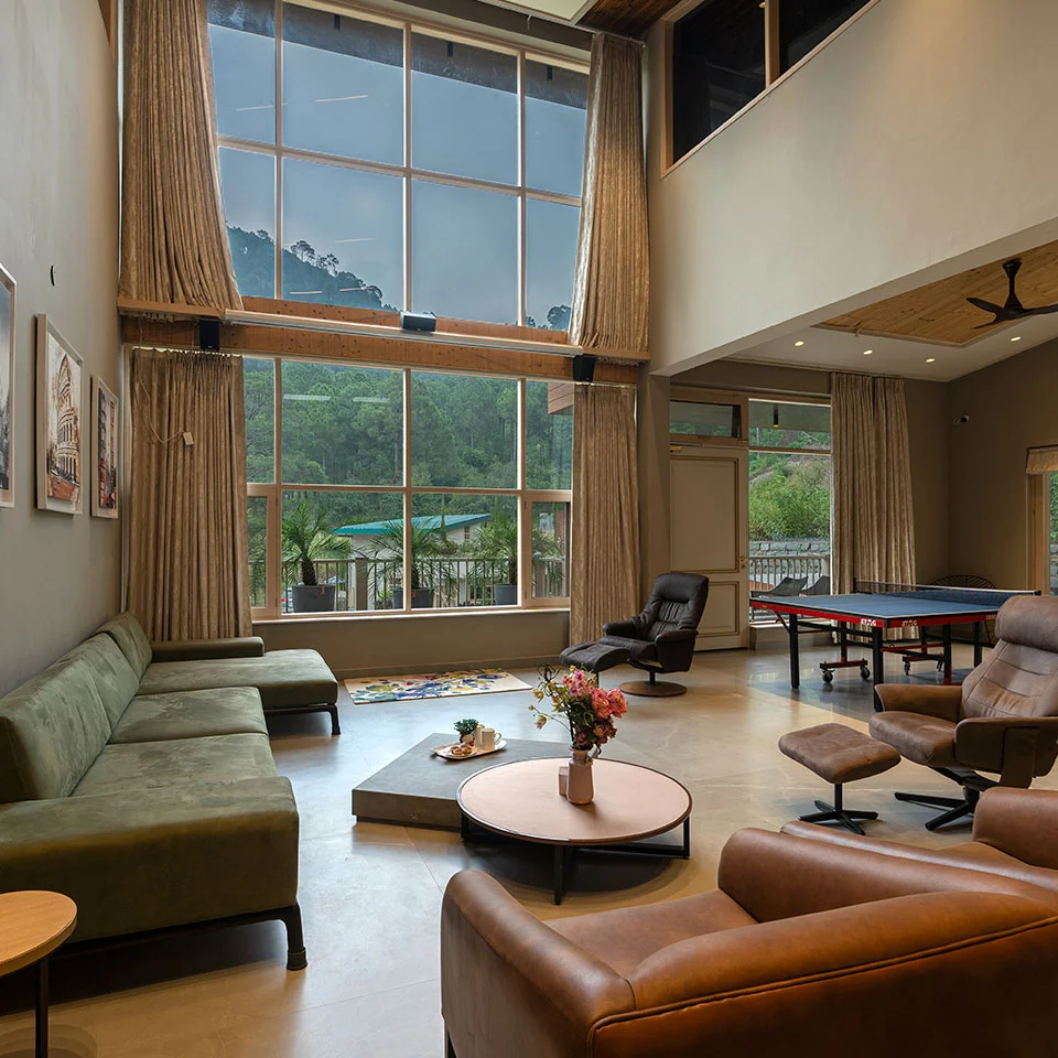 Living Room in Private luxury villas in kasauli